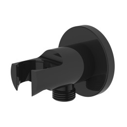 SALIDA FLEXO MURAL LATON CON SOPORTE NEGRO ROUND